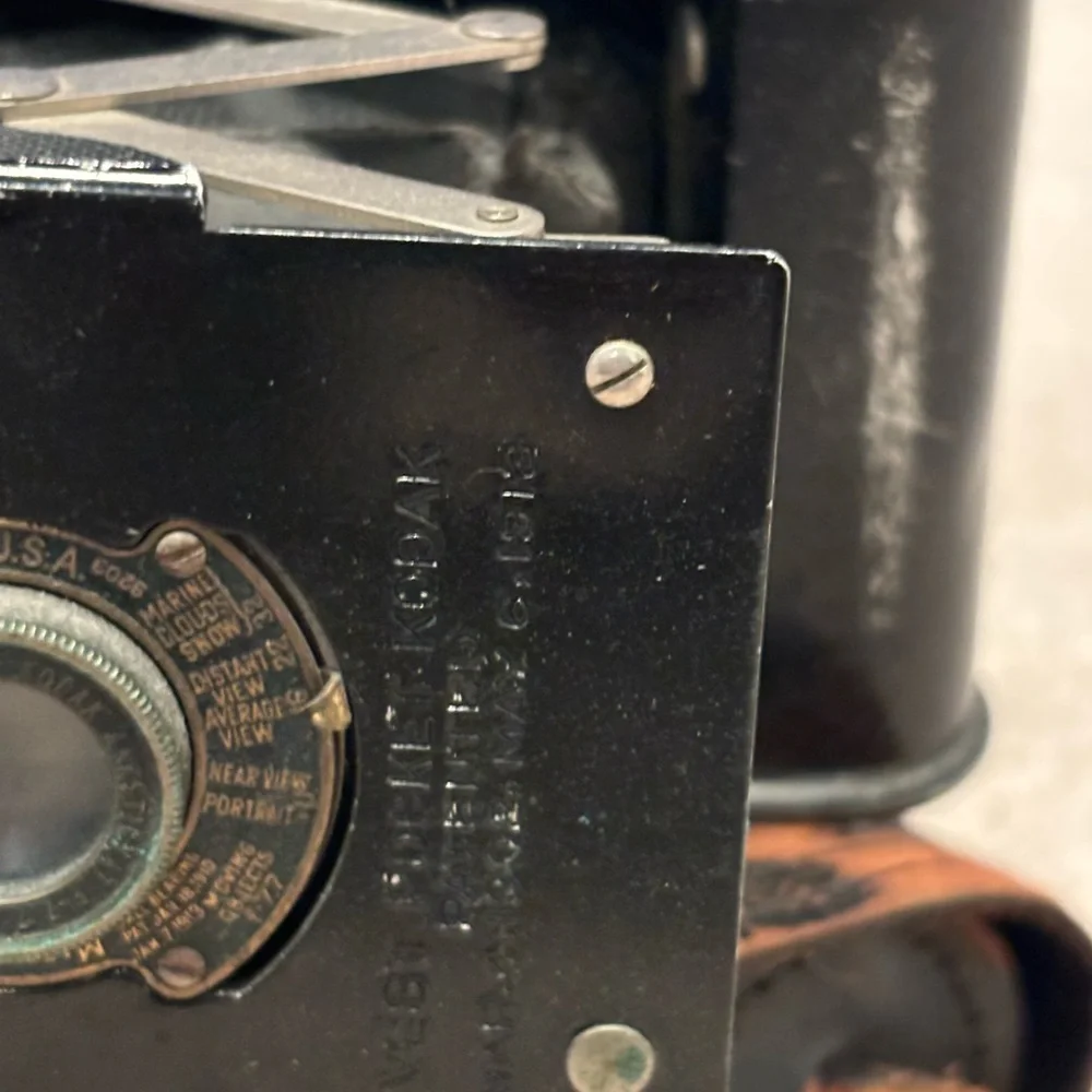 Vintage Vest Pocket Autographic Kodak Black Folding Camera Antique 1913
